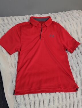 Under Armour Men’s Bright Red Polo Shirt